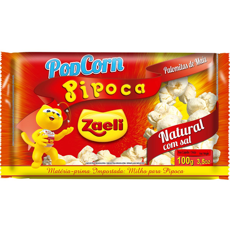 Milho de Pipoca para Micro-ondas Zaeli 100g - Natural