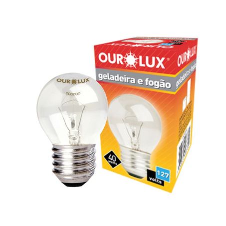 Lamp Ourolux 40w/127v Bolinha Geladeira/Fogão