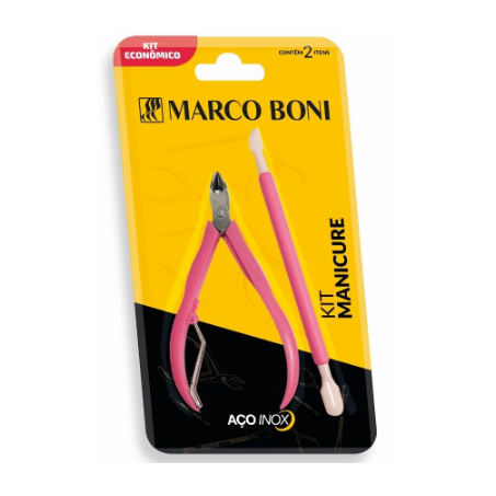 KIT MANICURE MARCO BONI ALICATE+ESPATULA
