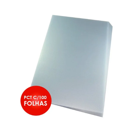 CAPA P/ ENCADERNAÇÃO A4 PLASPIRAL CRISTAL C/100UN