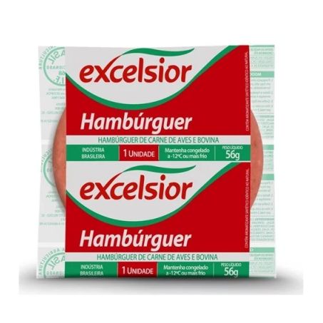 HAMBURGUER EXCELSIOR 56G BOVINO