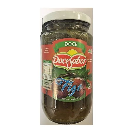 Doce de fruta doce sabor 400g vidro figo