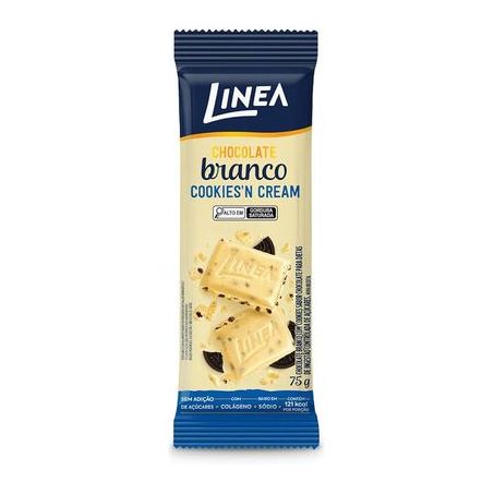 CHOCOLATE LINEA S/ ACUCAR PC 75 G BRANCO