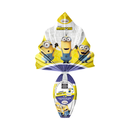 Ovo De Chocolate Topcau Minions Ao Leite Com Uma Tatuagem 80g 
 