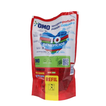 LAVA ROUPA LÍQUIDO OMO LAVAGEM PERFEITA SACHET 900ML 360-19