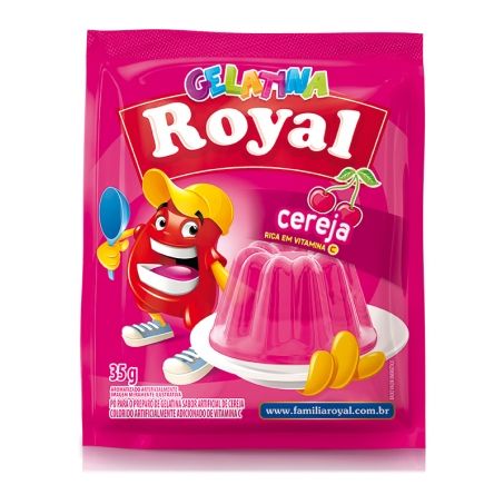 Gelatina cereja royal 35g