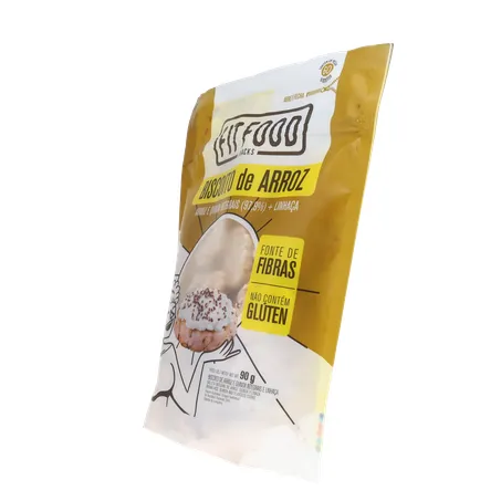 Biscoito de Arroz Fit Food Quinda Integrais e Linhaça Sachê 90gr 360-5