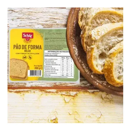 Pão Forma Milho Sem Glúten Schar 200g 360-1