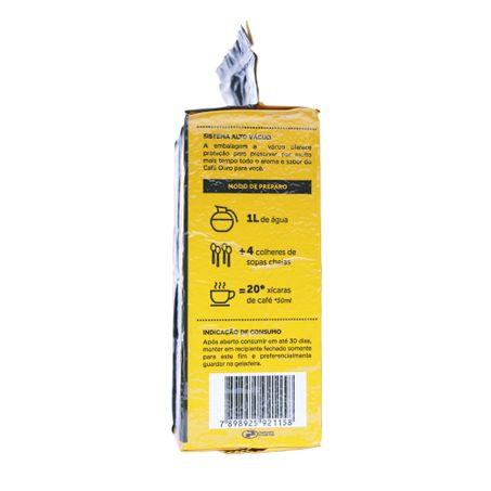 CAFÉ PÓ OURO VÁCUO TRADICIONAL 500G 360-44