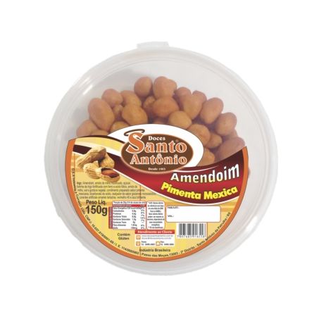 AMENDOIM SANTO ANTONIO 150G POTE PIM MEX