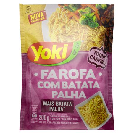 FAROFA DE MANDIOCA COM BATATA PALHA YOKI