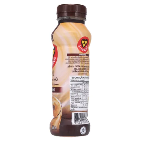 BEBIDA LACTEA 3 CORAÇÕES PINGADO 260ML 360-8
