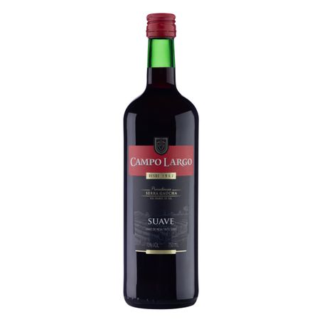 VINHO CAMPO LARGO TINTO SUAVE 750ML