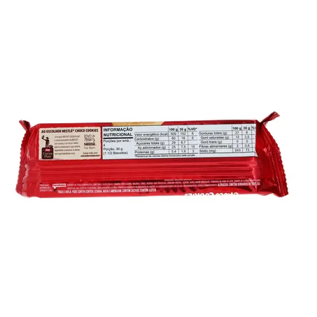 Biscoito Nestlé Cookies Recheado Chocolate Ao Leite Pacote 120G 360-18