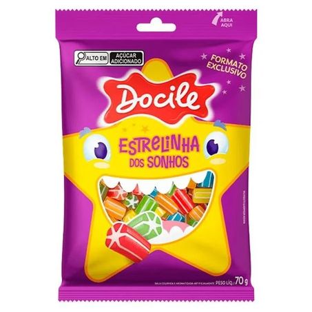 Bala docile estrelinha dos sonhos 70g