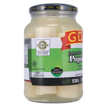 Palmito gdm pupunha tolete 300g 360-30