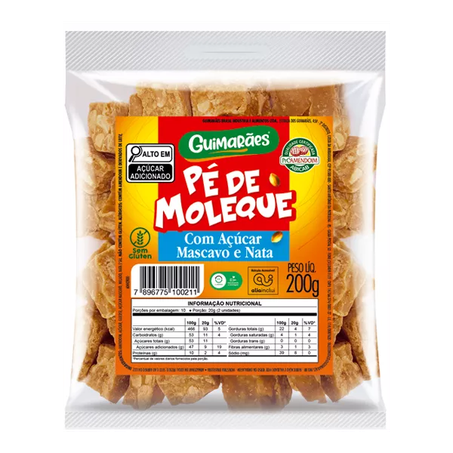 Pé de Moleque Guimarães com Açúcar Mascavo e Nata 200G