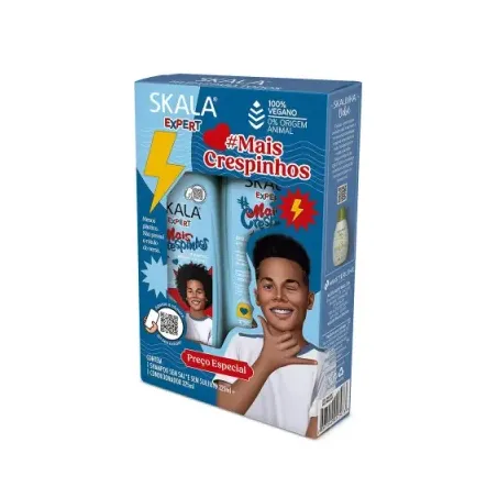 Kit Skala Mais Crespinhos Shampoo 325ml Condicionador 325ml 
 