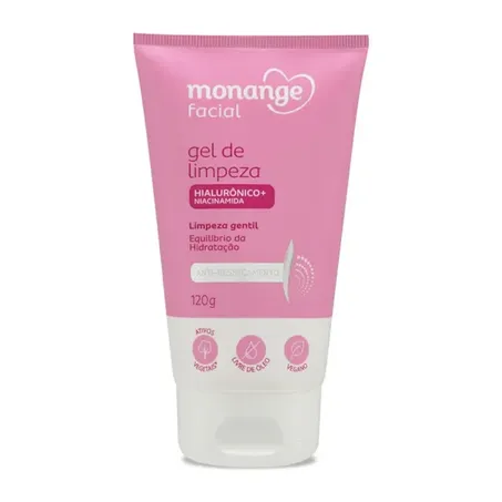 Gel Monange 120ml Limpeza Facial Antiressecamento