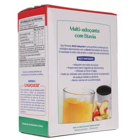 ADOÇANTE LOWÇÚCAR STEVIA PLUS C/50UN 25G 360-14