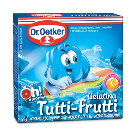 Gelatina Dr Oetker Tutti-frutti Caixa 30G