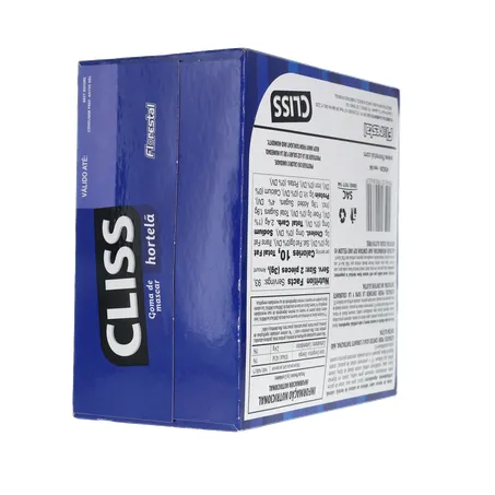 Chiclete florestal cliss hortelã 280g 360-12