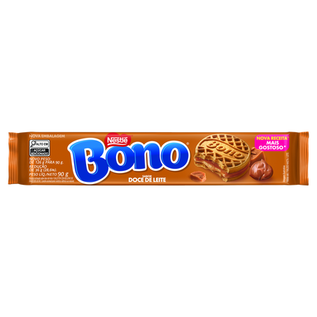 Biscoito bono recheado doce de leite 90g