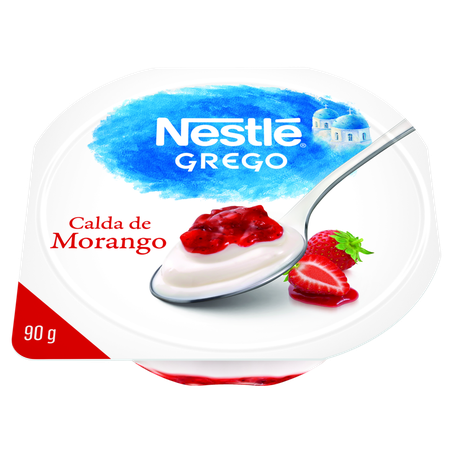 Iogurte Grego Nestle Com Calda Morango 90g 
 