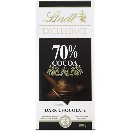 Chocolate Barra Lindt Excellence 70% Cacau Dark 100g 
 