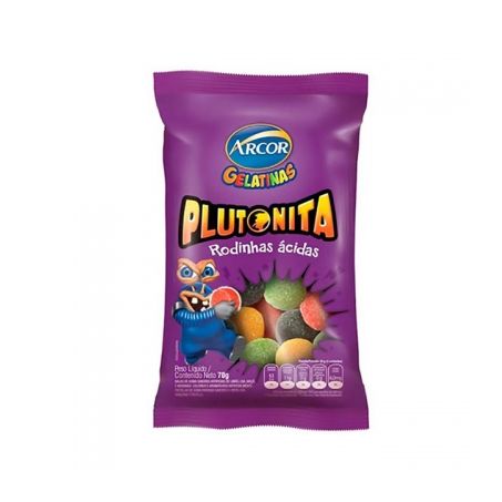 BALA GELATINA ARCOR PLUT 70G RODIN ACIDAS