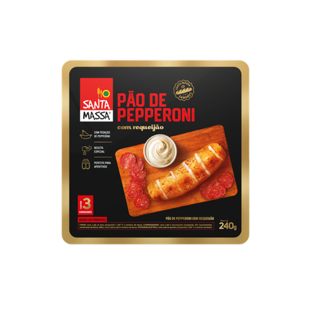 Pao pepperoni santa massa c/requeijao 240g