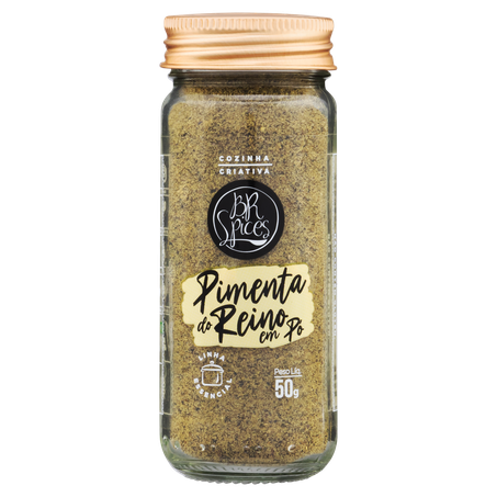 Pimenta do Reino em Pó Br Spices Vidro com 50G