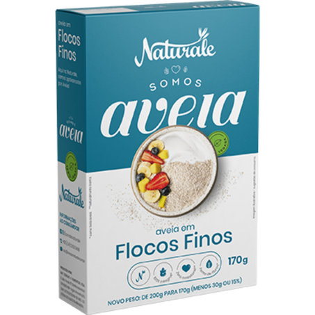 Aveia flocos naturale 170g finos
