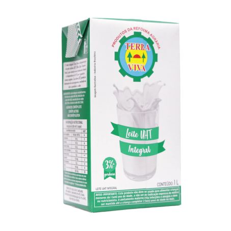 Leite UHT Integral Terra Viva Caixa 1lt 360-26