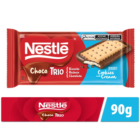 CHOCOBISCUIT TRIO NESTLÉ COOKIES AND CREAM 90G