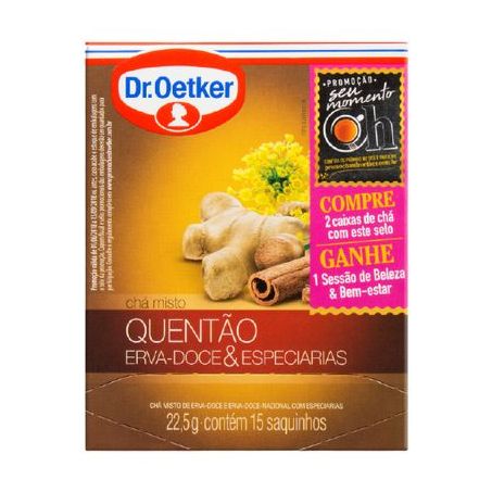 Chá Dr Oetker Quentão Caixa 22,5g com 15 Unidades