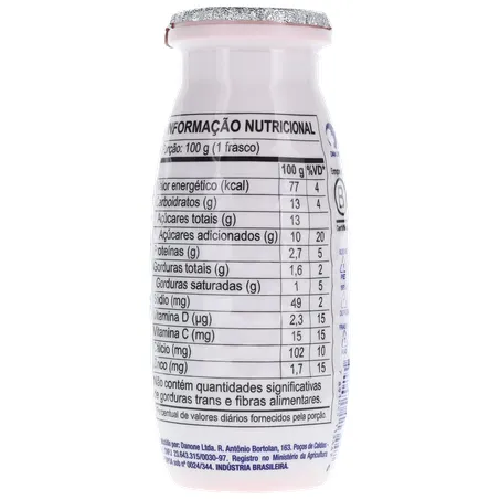 Leite Fermentado Parcialmente Desnatado de Morango Actimel 100G 360-20