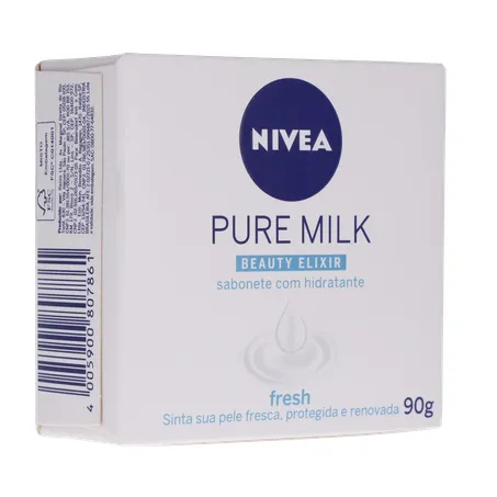 Sabonete nivea hidratante pure milk fresh caixa 90g 360-15