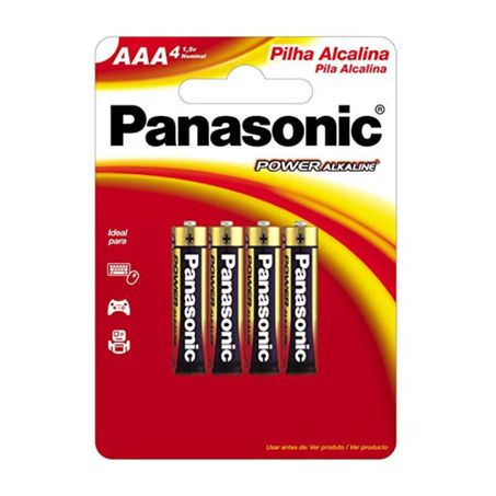PILHA POWER ALKA AAA4 PALITO C/4UN