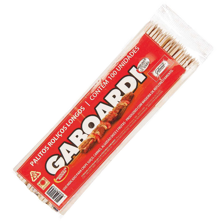 Espetinho mad gaboardi 18cm 100un