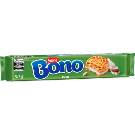 Biscoito nestle bono recheado coco 90g