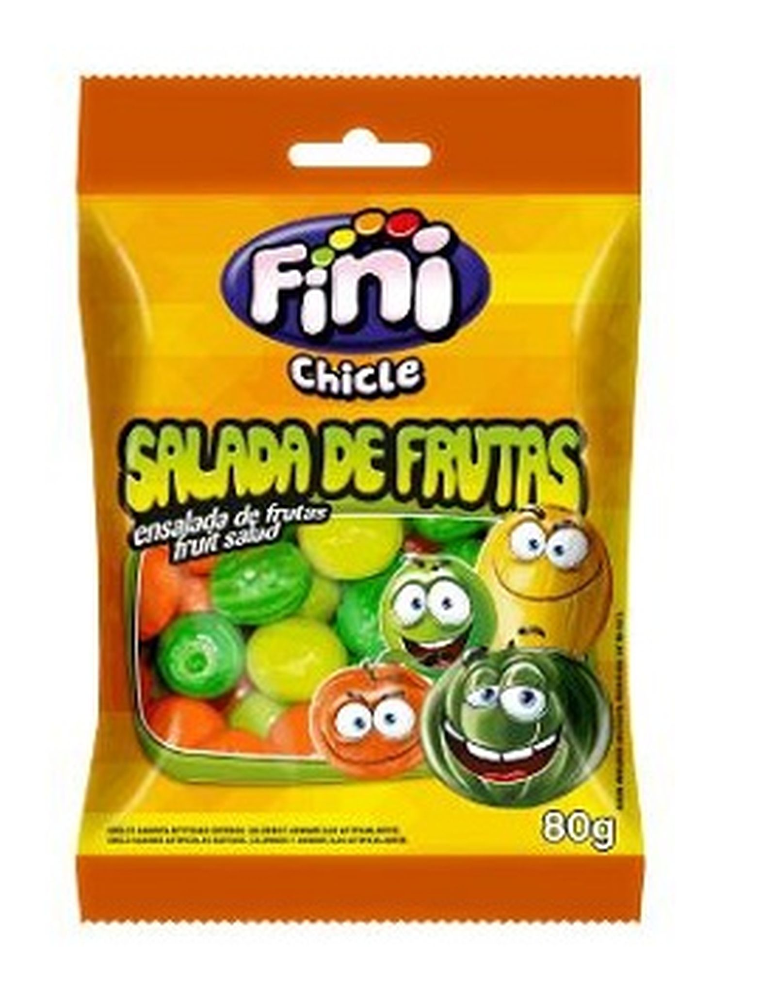 Goma de Mascar Fini Salada de Frutas 80G