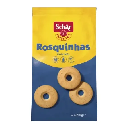 BISCOITO ROSQUINHAS S/GLUTEN 200G - SCHAR