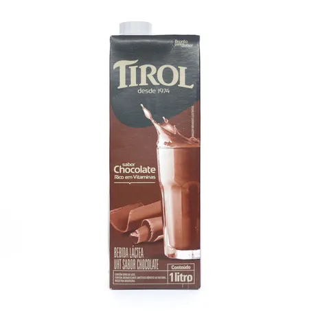 Bebida Láctea Tirol UHT 1 Litro - Chocolate -TP