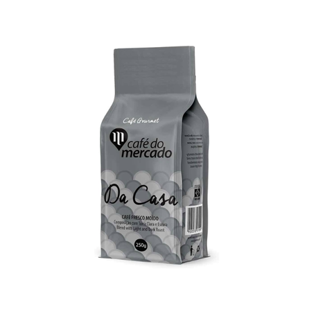 CAFÉ DO MERCADO DA CASA MOÍDO EM GRÃOS 250G