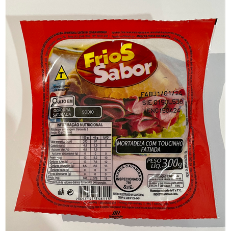 Mortadela Frios Sabor Pacote com 300G
