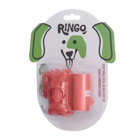 Porta Saquinho Refil Ringo Vermelho 2pc