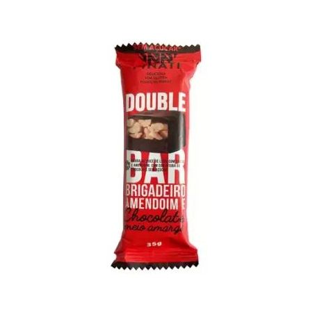 BARRA DE CEREAL PINATI DOUBLE BAR 35G BRIG.AMEND. CHOC.