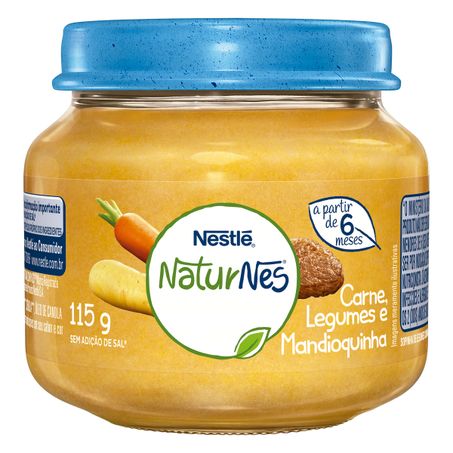 PAPINHA CARNE, LEGUMES E MANDIOQUINHA NESTLÉ NATURNES