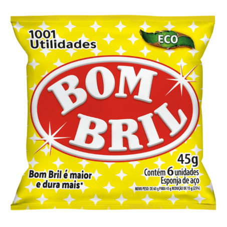 LA DE ACO BOMBRIL 60G